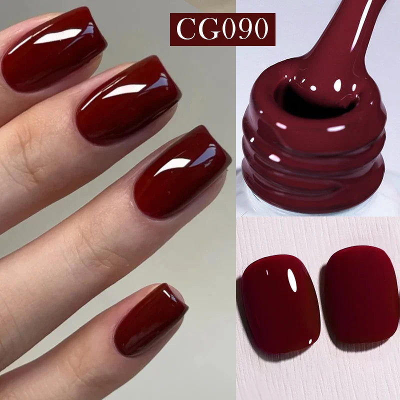10ml Purple Red Series Gel Nail Polish Winter Dark Purple Nail Art Varnish Semi Permanent Soak Off UV LED Gel