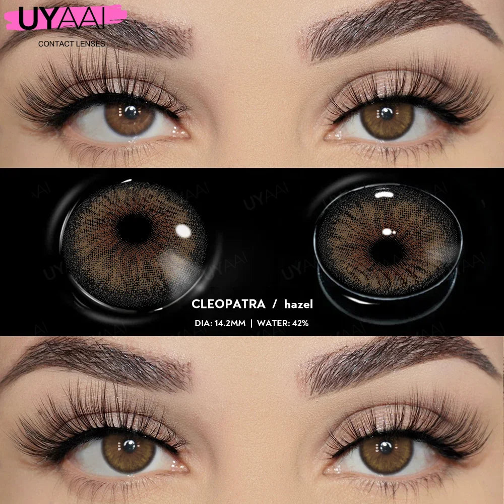 1 Pair Color Contact Lenses for Eyes Korean Brown Natural Big Eye Lenses Gray Eye Contact Green Color Lens