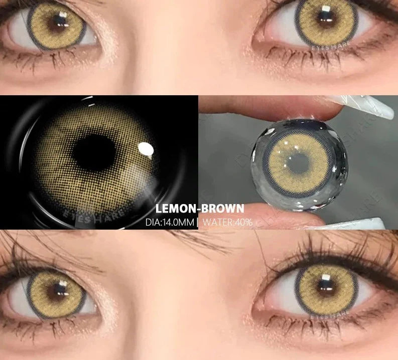 1pair/2pcs Colored Contact Lenses for Eyes Natural Green Lenses Blue Contact Lens Gray Contacts High Quality Lenses