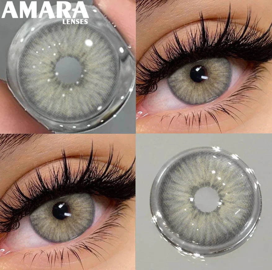 1 Pair Black Color Contact Lenses for Eyes 14.5mm Fashion Contact Lenses Brown Natural Contact Lenses Gray Soft Lens