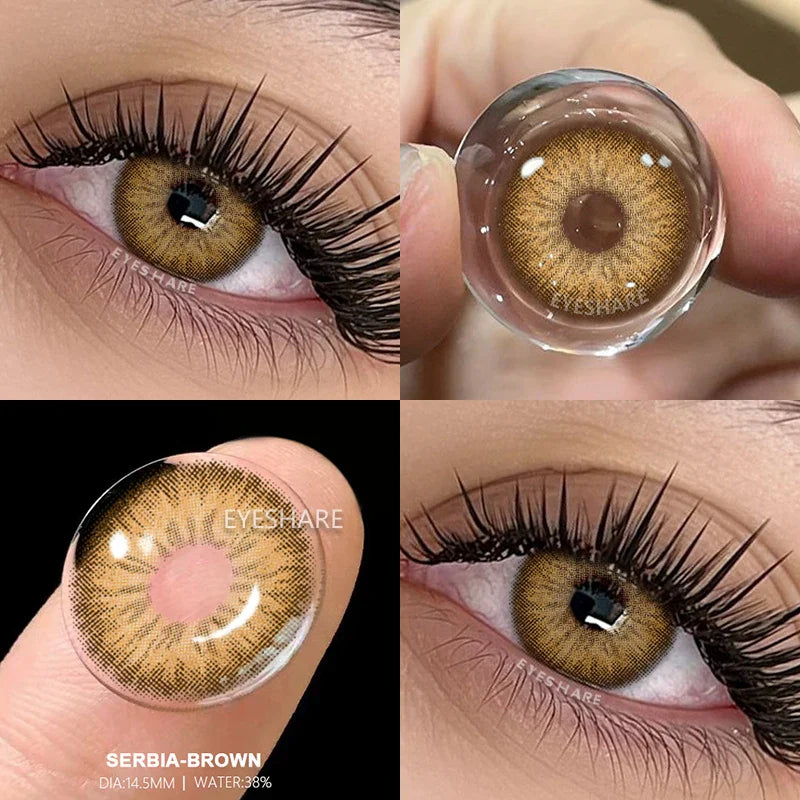 NEW Colored Contact Lenses for Eyes Natural Eye Lenses Green Contact Gray Lenses Blue Lenses Fashion Lenses 1 Pair
