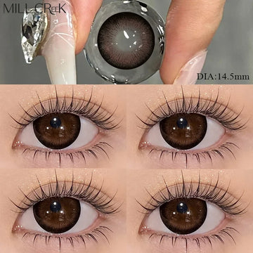 1 Pair Korean Lenses Contact Lenses for Eyes Natural Lenses Brown Beauty Pupils Soft Lens Makeup Fast Shipping