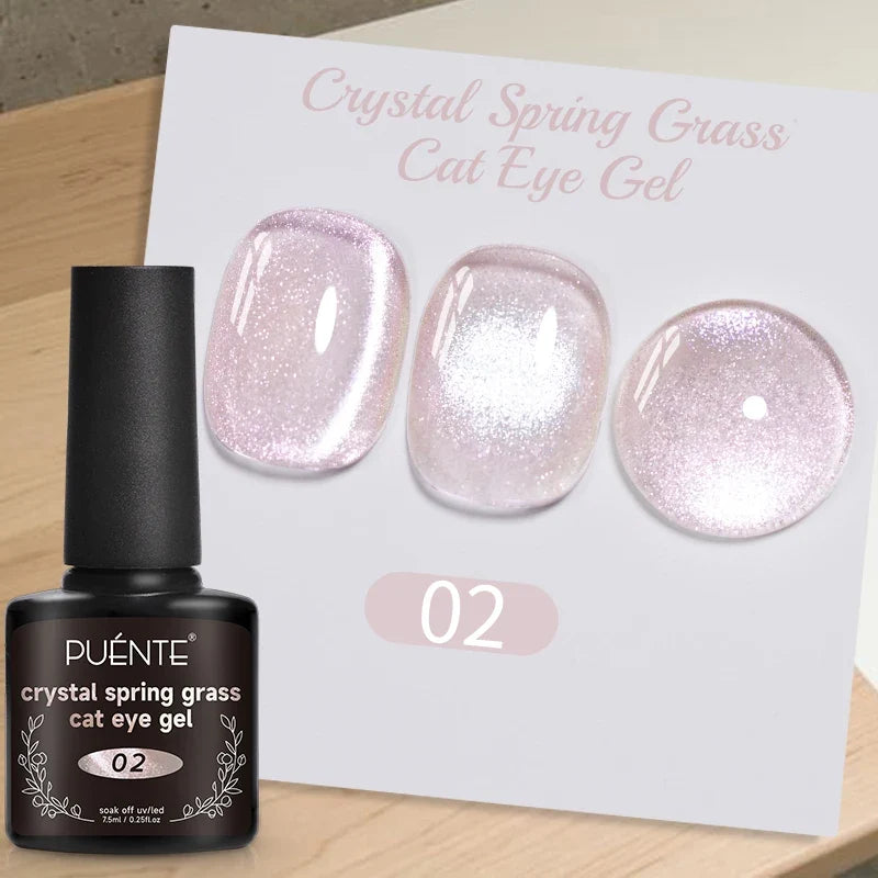 7.5ML Amber Moonlight Cat Magnetic Gel Nail Polish WaterLight Cat Eye Gel Soak Off Semi-Permanent Nail Art Varnish For Manicure