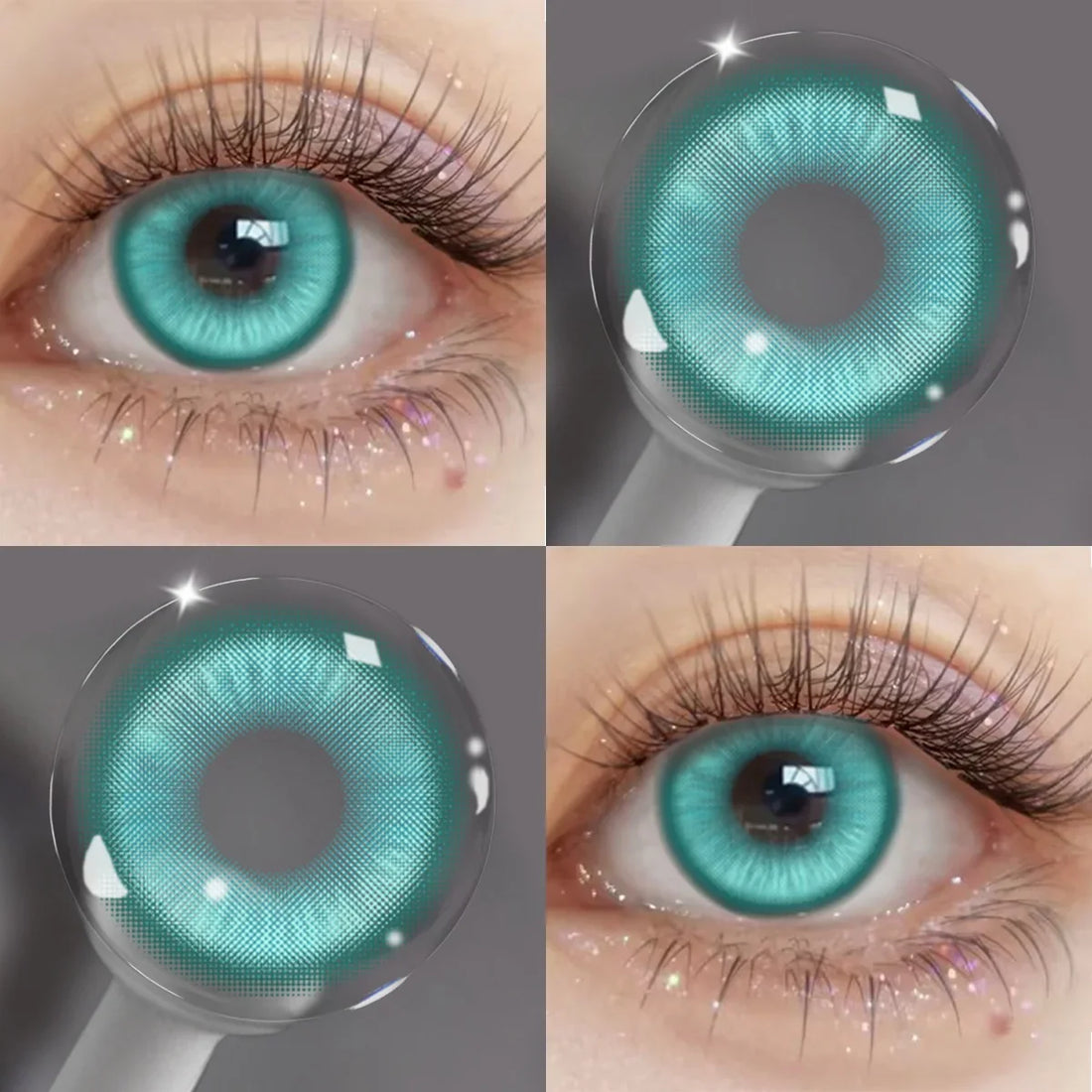 Anime Cosplay Colored Contact Lenses, Yearly Disposable Soft Lens, Fashion Beauty Cosmetic Lenses for Students & Daily