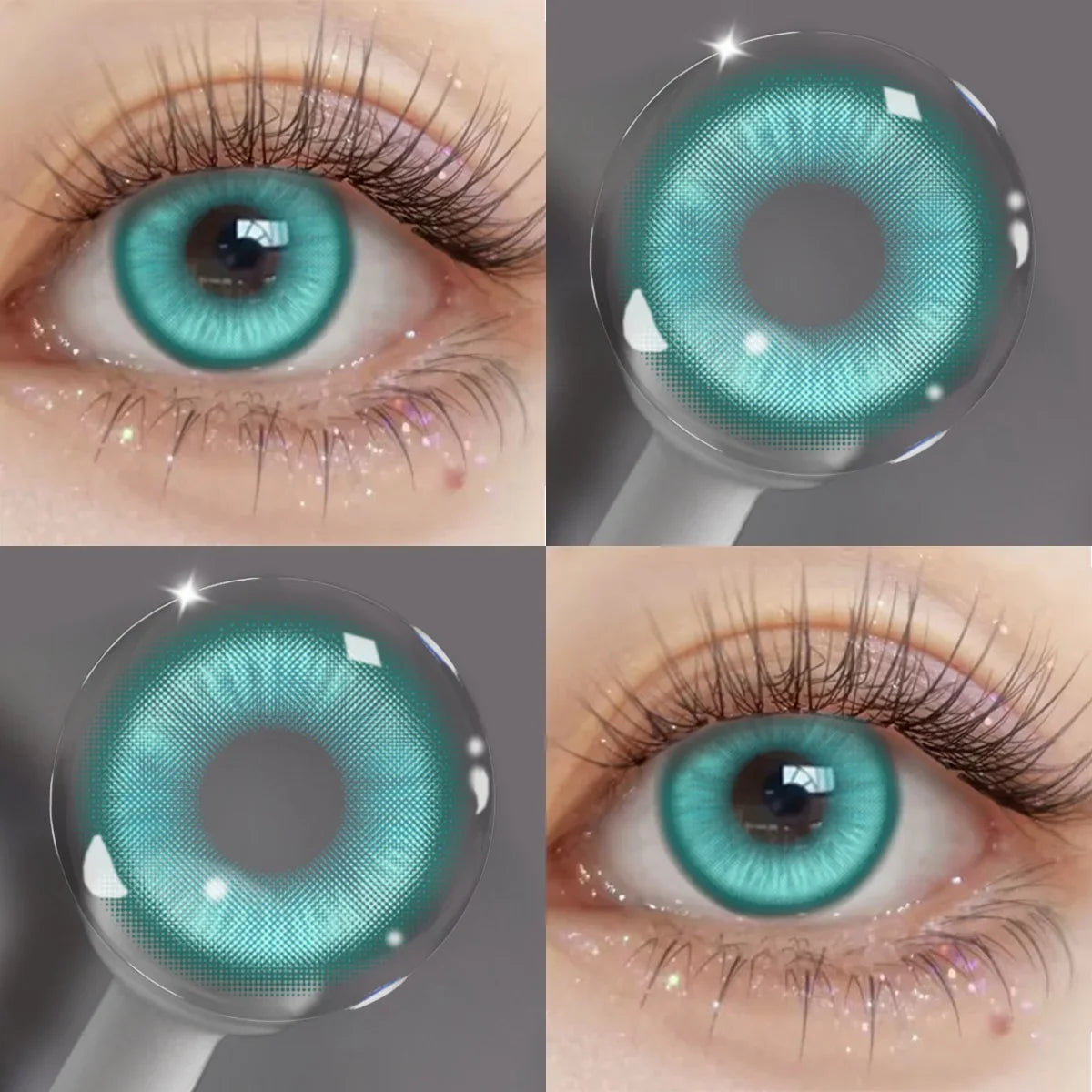 Anime Cosplay Colored Contact Lenses, Yearly Disposable Soft Lens, Fashion Beauty Cosmetic Lenses for Students & Daily