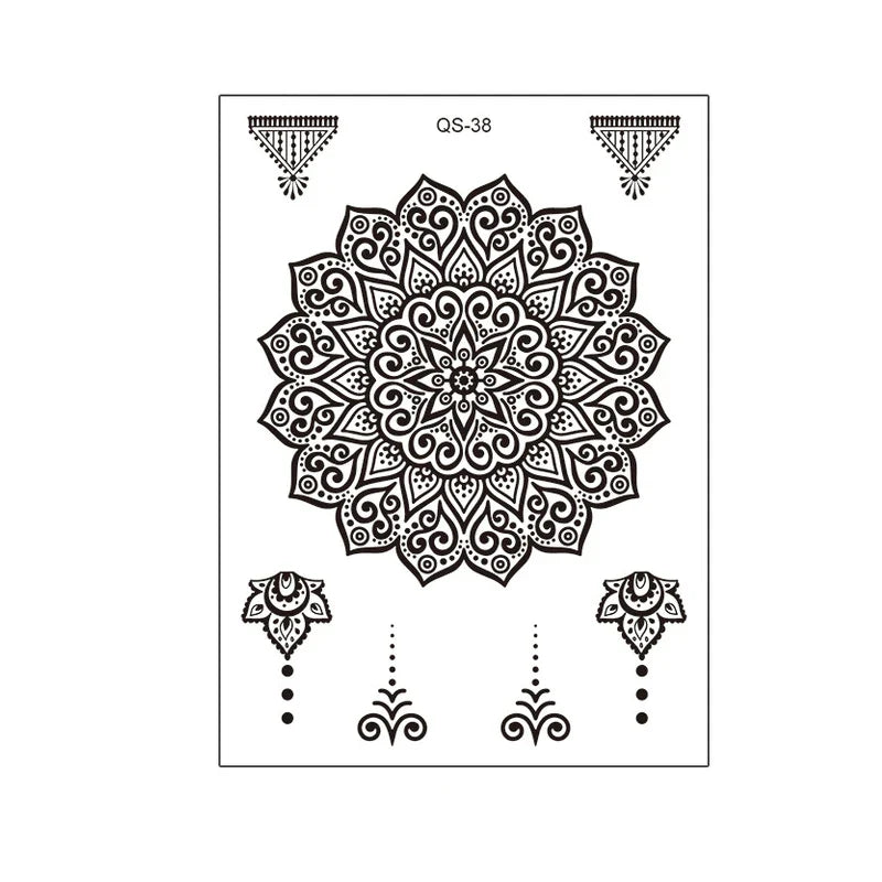 1pcs Hand Flower Rose Fake Tattoo Stickers Waterproof Temporary Tatto Body Art for Girl Women Men