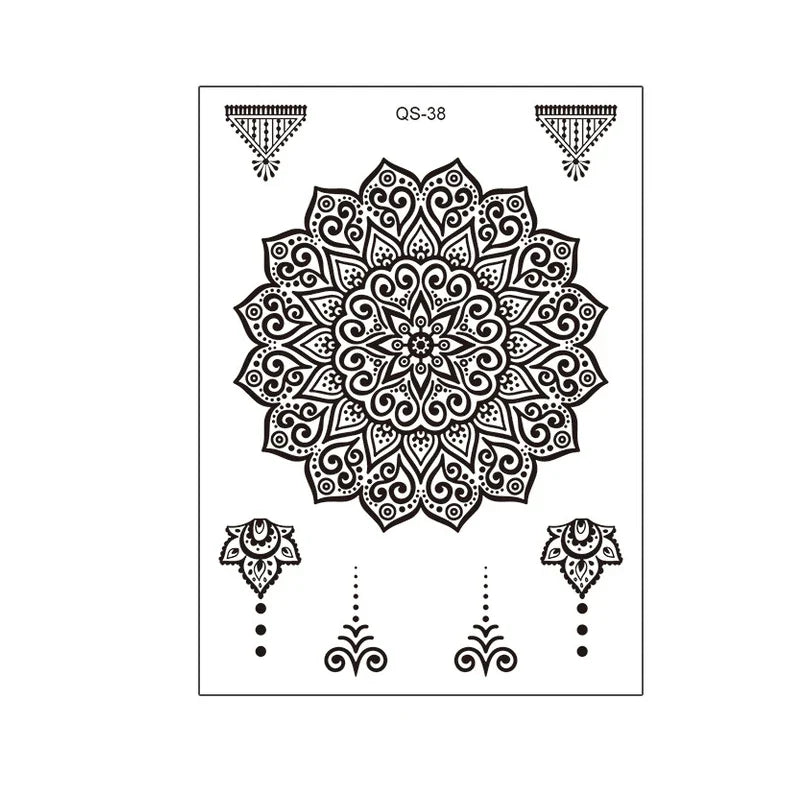 1pcs Hand Flower Rose Fake Tattoo Stickers Waterproof Temporary Tatto Body Art for Girl Women Men