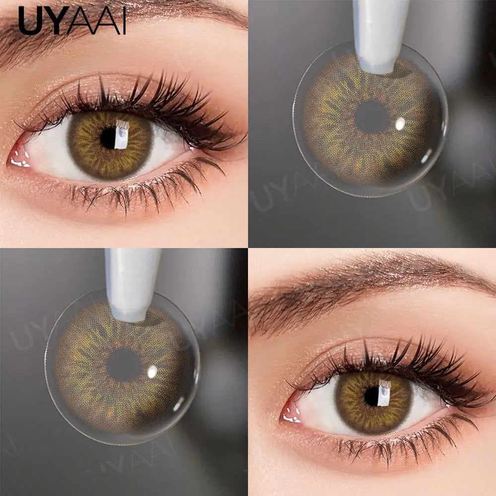 Colored Contact Lenses Makeup Green Lenses Beauty Siri Blue Colored Pupils Cosmetic Natural Brown Pupils 14.5mm Big Eyes