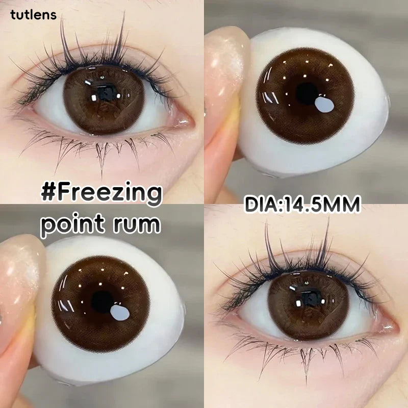 2PCS Tutlens  Mixed Color Cosmetic Contact Lenses, Half Year Wear, 0-800 Power Soft Lenses New Store Sale, 18+ Only