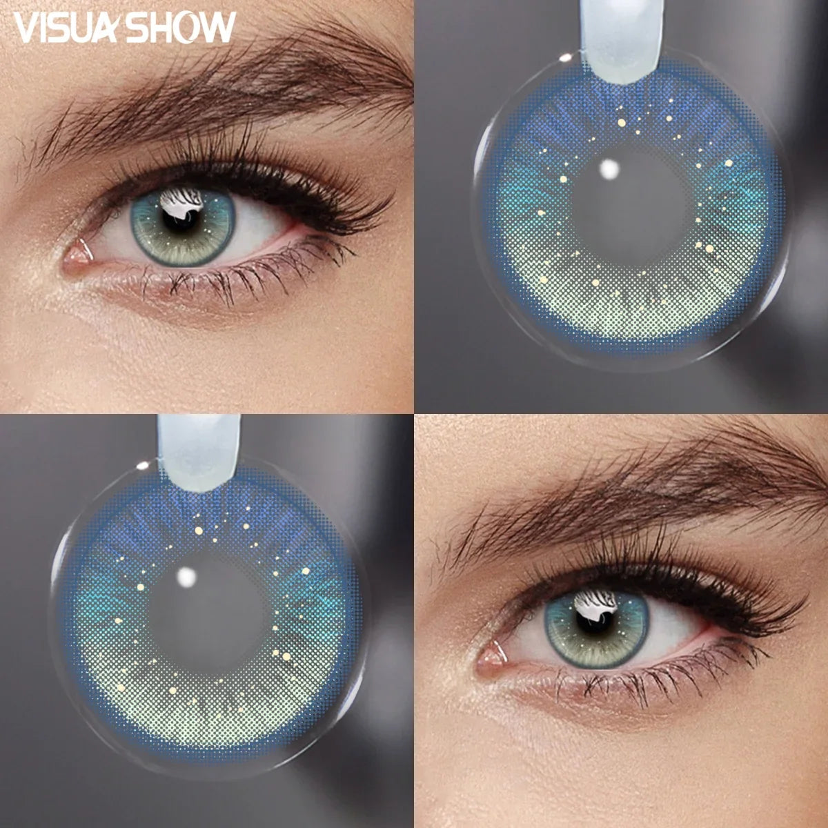 14.2mm Amour Brown Colored Contact Lenses for Eyes Beauty Cosmetic Half Year Disopsable Eye-Enlarging Soft Makeup Lens