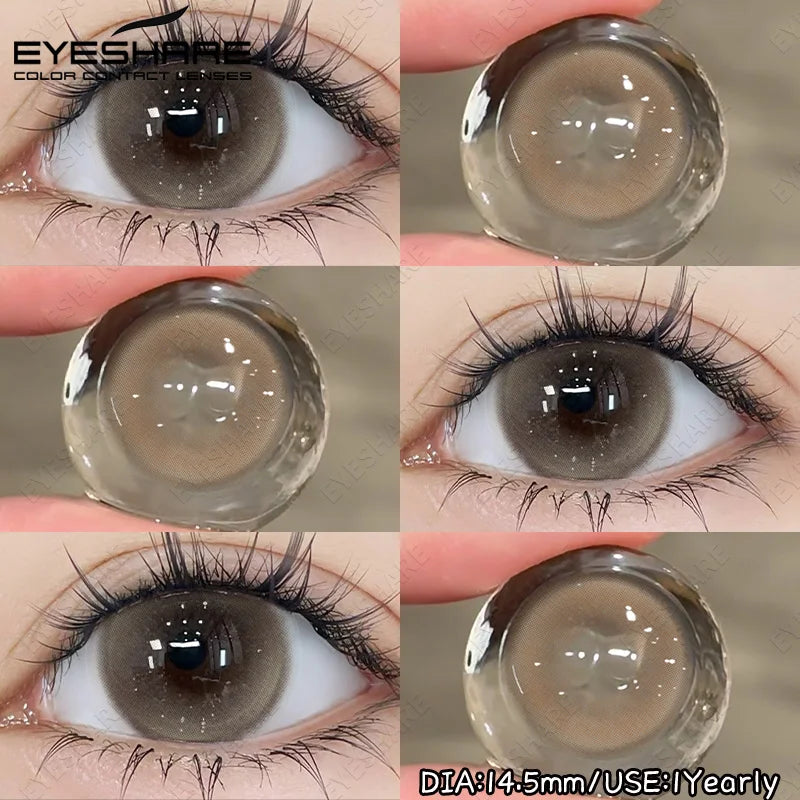1 Pair Blue Color Contact Lenses for Eyes Cosmetic Korean Brown Contact Cosmetic Eye Contacts lenses doll'eye softlenses