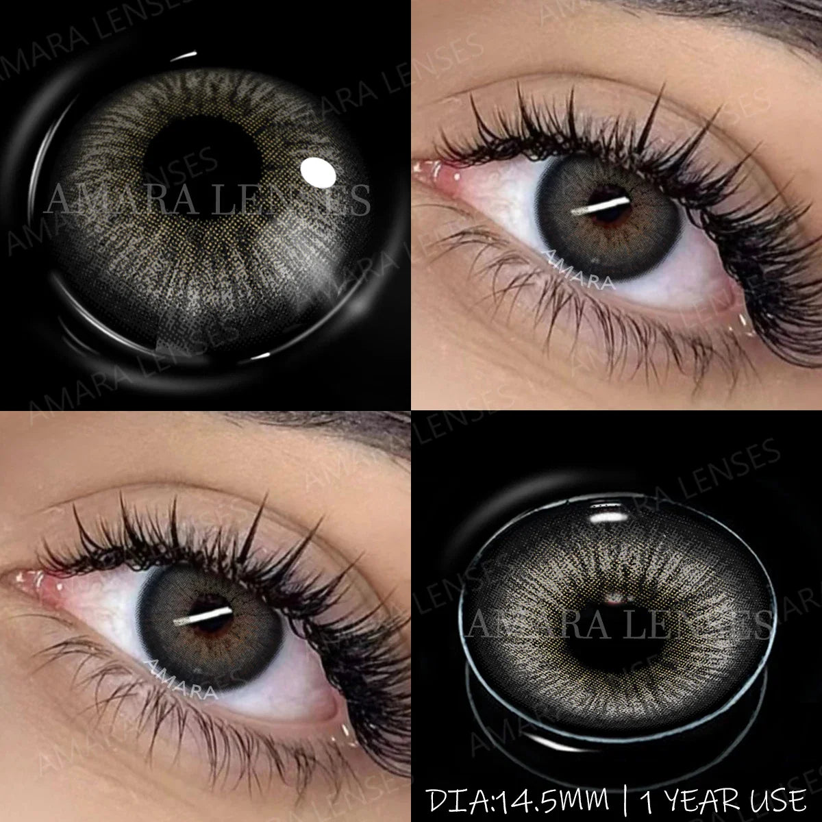 1 Pair NEW Colored Pupils Makeup Green Contact Lenses Beauty Women Colored Pupils Cosmetic Brown Natural Pupils