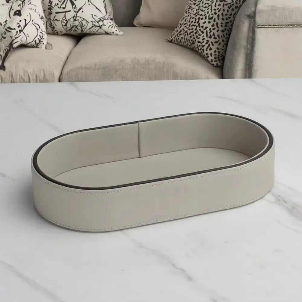 Pu Storage Box Sundry Key Storage Box Makeup Jewelry Organizer Home Entrance Desktop Tray Living Room Decoration