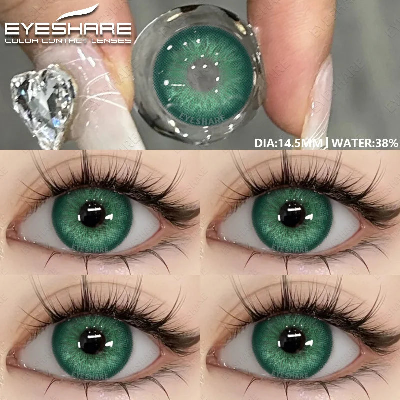 Colored Pupils for Eyes Gray Natural Look Eye Contacts 1Pair Brown Fashion Lenses Beauty Green Lens Blue Eye Contacts