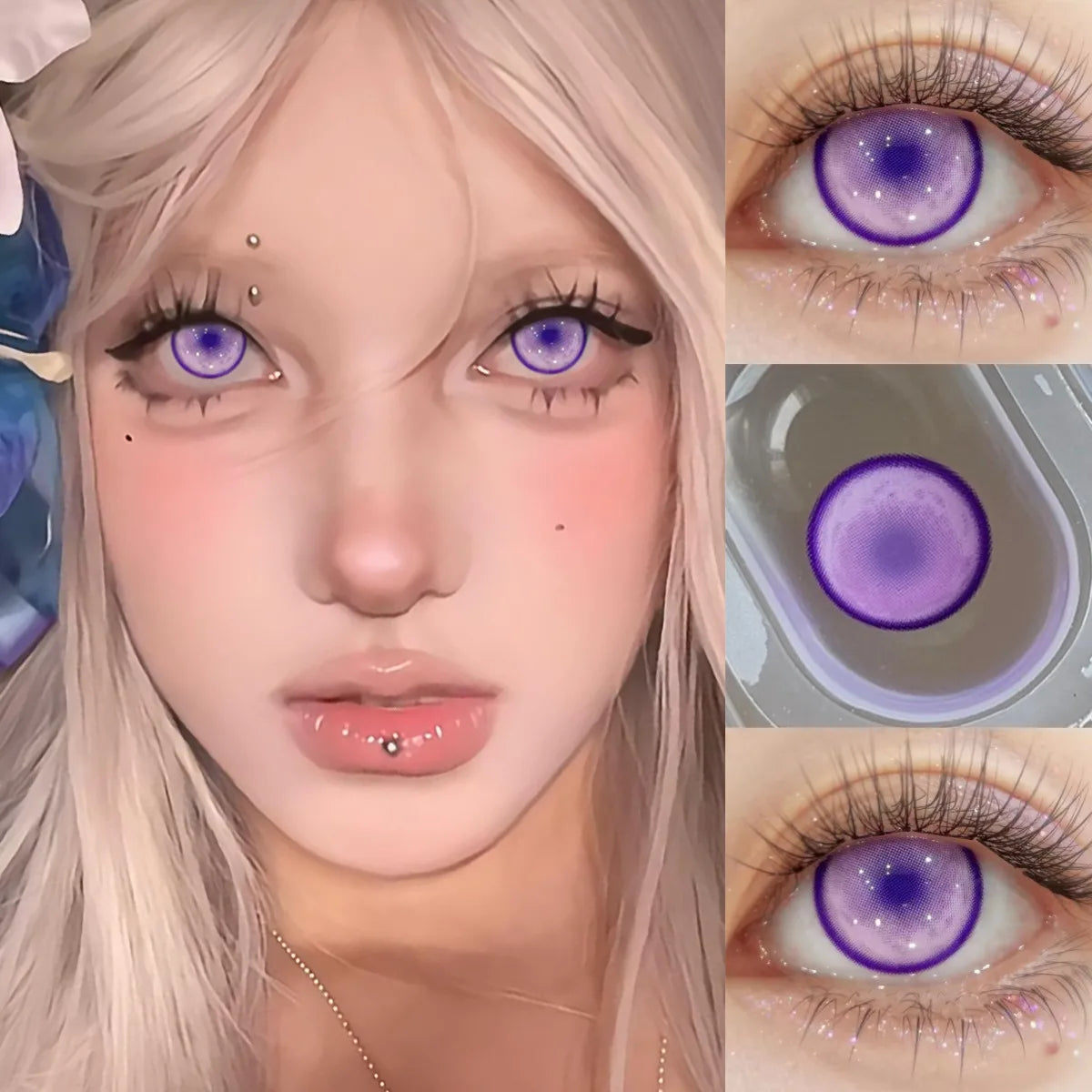 Eyes Color Contacts Colored Contact Lenses Lens Cos Prescription Myopia Cosplay Anime Party 2Pcs Daily