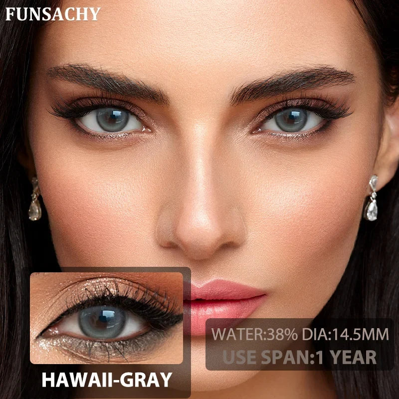 2pcs Yearly Contact Lenses Colored Contacts Beautiful Pupil Natural Contact Lenses for Eyes Color Yearly Cosmetic Lens
