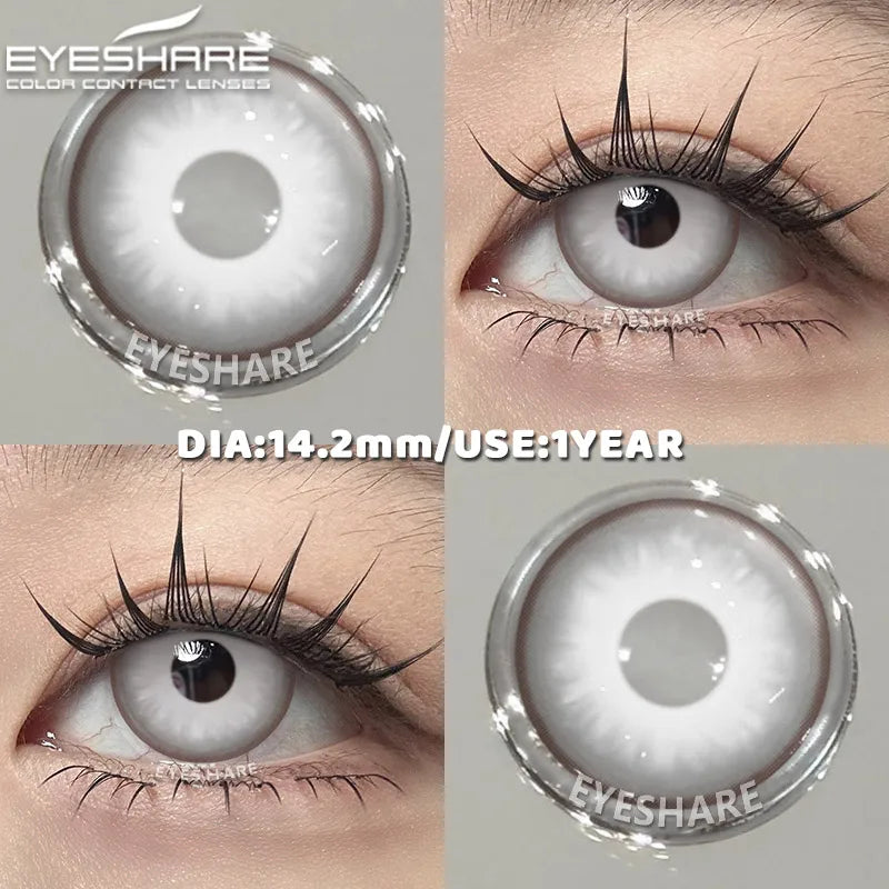 1 Pair red/white cosplay color contact lenses for eyes crazy Halloween Eye makeup Role playing Eye cosmetics color lens