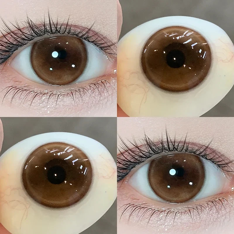 1 Pair New Colorld Contact Lenses Makeup Beauty Pupil Makeup Brown Contacts Natural Grey Contact Lens Hot Sale Lenses