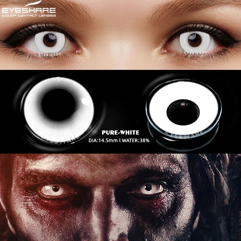 Halloween New Color Contact Lenses Blue Cosplay Anime Contact Red Lenses Purple Eyes Contact Pink Beauty Makeup Lenses