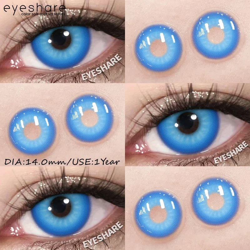Halloween Color Contact Lenses Cosplay Red Eye Makeup Lenses Blue Pink Anime Eyes Contacts for Party Green Beauty Lens