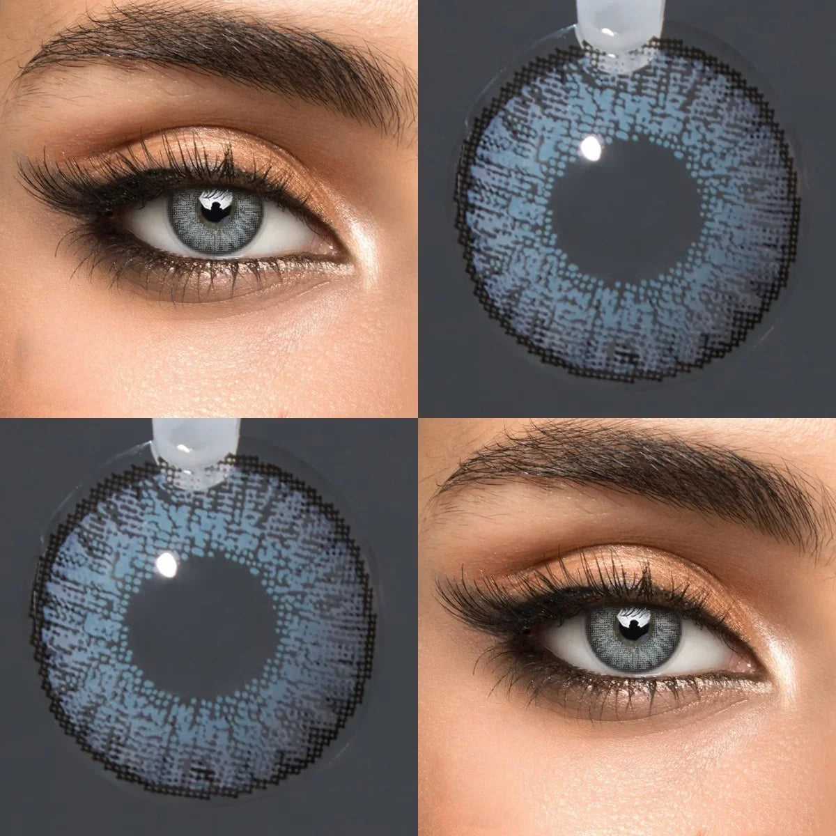 14.2mm Half Yearly Small Pupil Natural Tone Soft Colored Contact Lenses All Day Hydrating Cosmetic Lens For Daily Wear