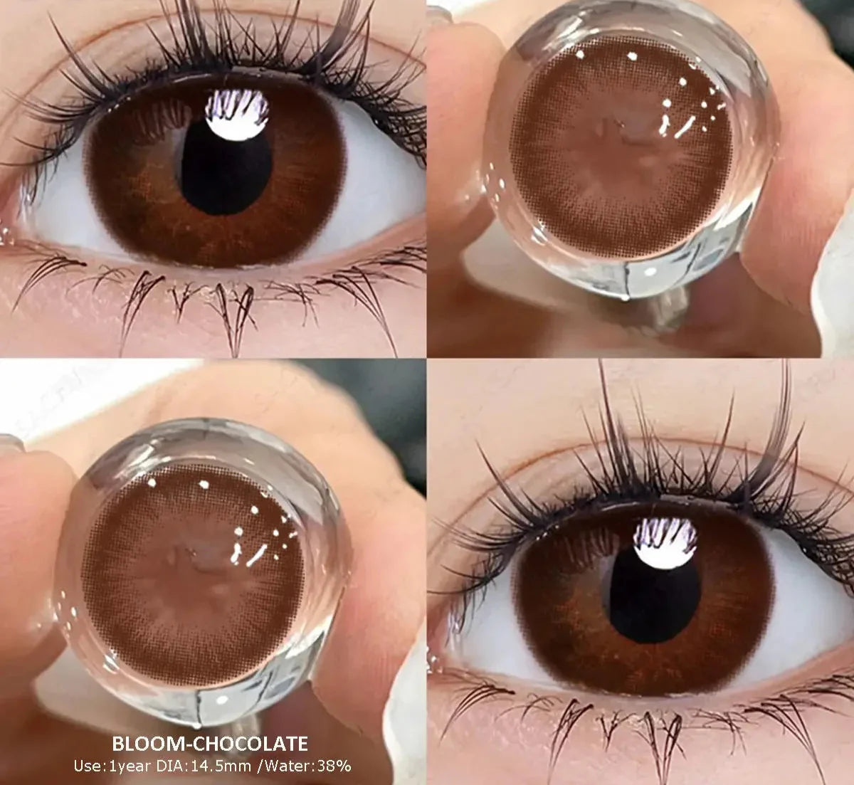 1 Pair Brown Color Series Contact Lenses for Eyes Fashion Natural Lenses High Quality Soft Lens Cosmetics Pupils Yearly