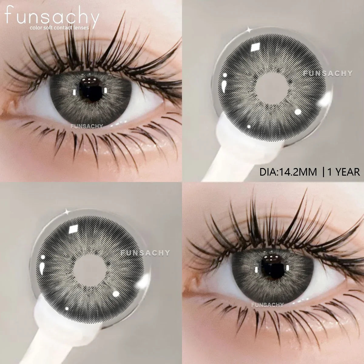 1 pair Colorcon Contact Lenses for Eyes Black Lenses Beautiful Cosmetic Pupil Blue Lenses Big Eyes Contacts Lens Yearly