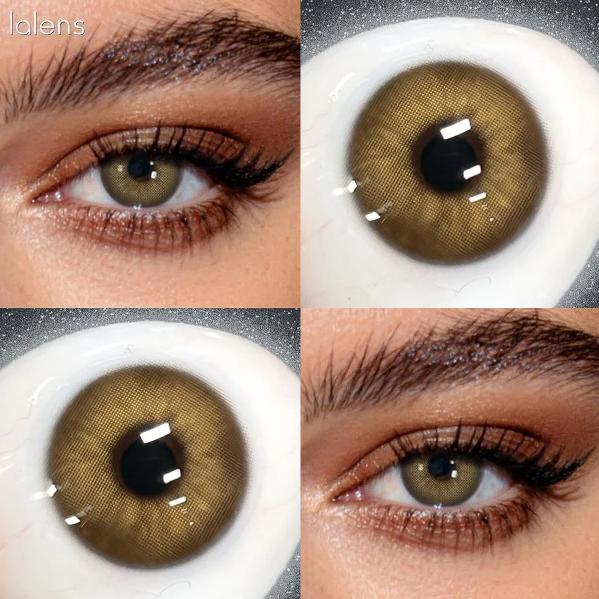 Rome Times Grey 14.2mm Small Pupil Natural Colored Contact Lenses Yearly Disposable Fashion Eye Contacts for Daily Makeup