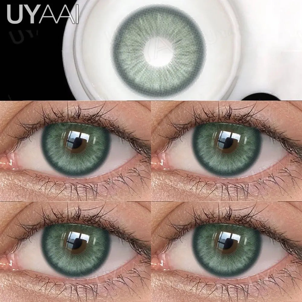 NEW Contact Lens Beauty Blue Lens 14.5mm Big Eyes Color Contact Lenses For Eyes Natual Pupils Cosmetic Lens Makeup Gray
