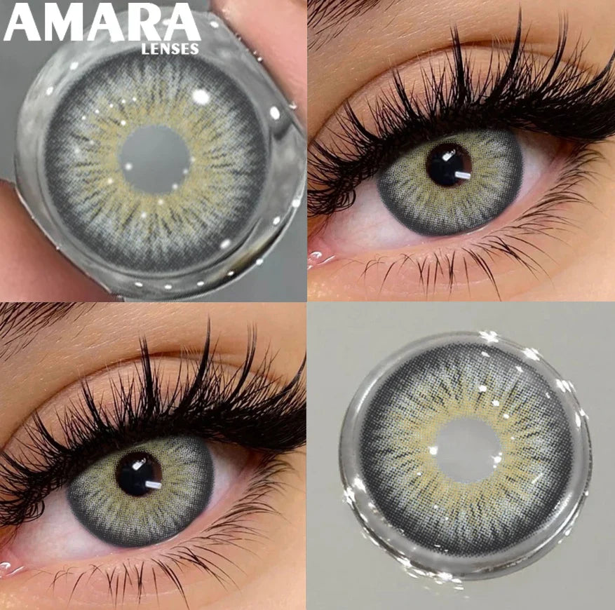 1 Pair Black Color Contact Lenses for Eyes 14.5mm Fashion Contact Lenses Brown Natural Contact Lenses Gray Soft Lens