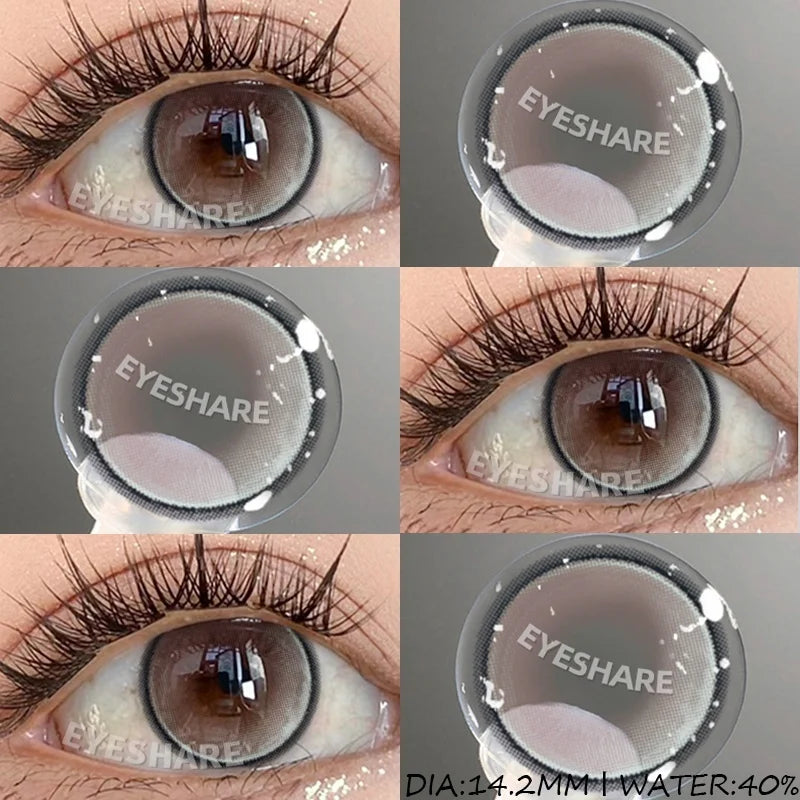 1 Pair Cosplay Contact Lenses for Eyes Colored Fashion Pink Contacts Lens Purple Cosmetic Pupil Yearly Contact Lenses
