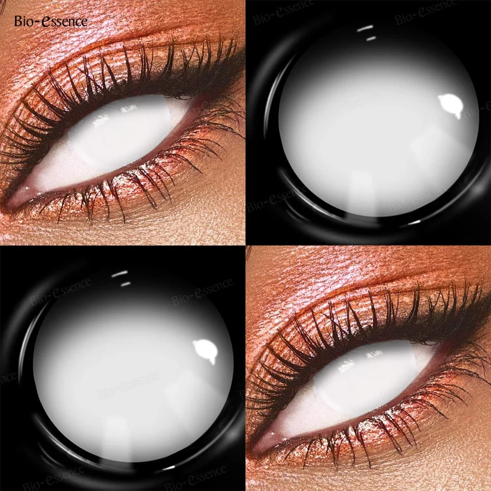 1 Pair Cosplay Contact Lenses for Eyes Cosplay Anime Lenses Multicolored Lenses Halloween Blue Eye Pupilentes 1 Year