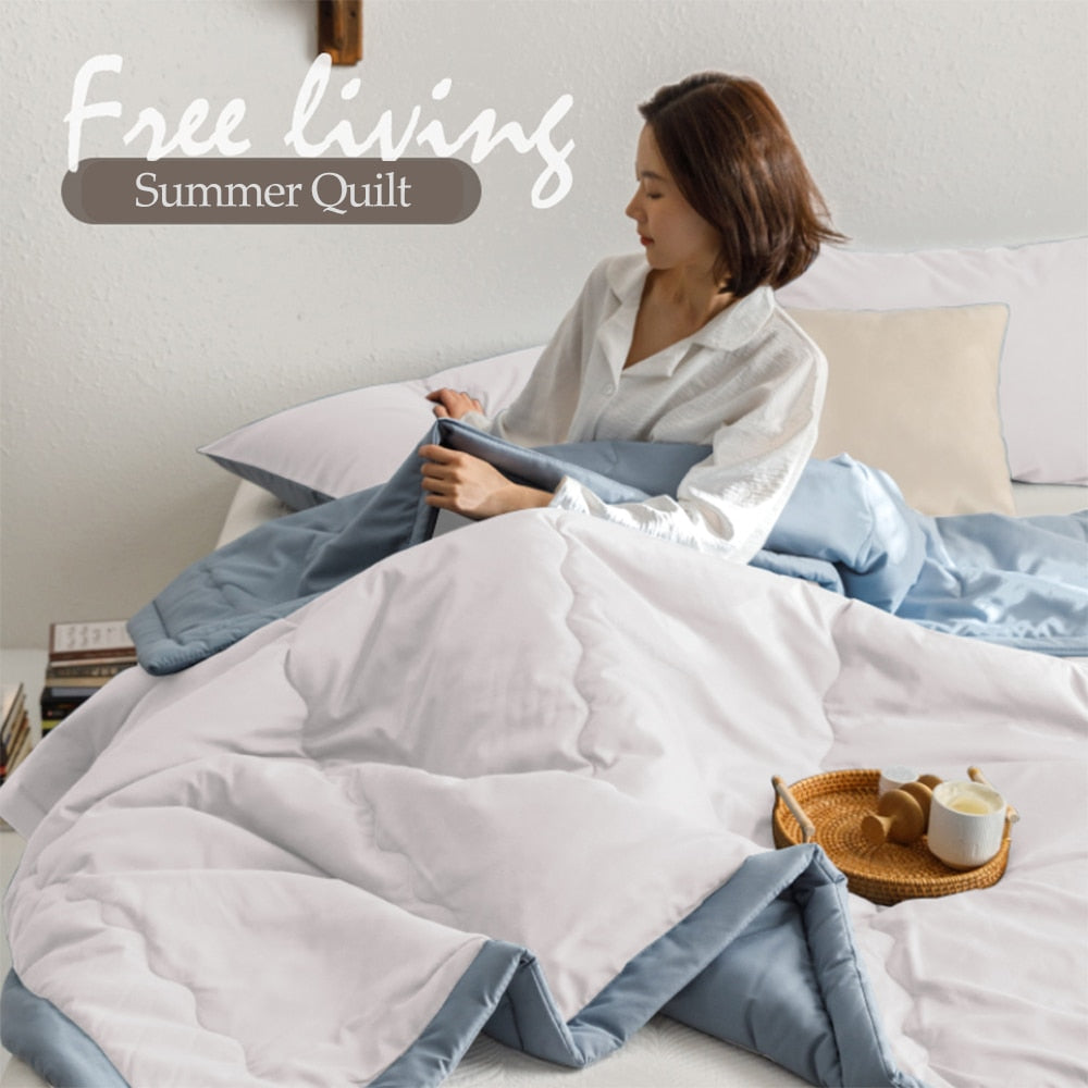 Summer Ice Cool Thin Quilt Comforter Soft Air conditioning Quilt/Duvet/Blanket Bed duvets 150 single bed quilt
