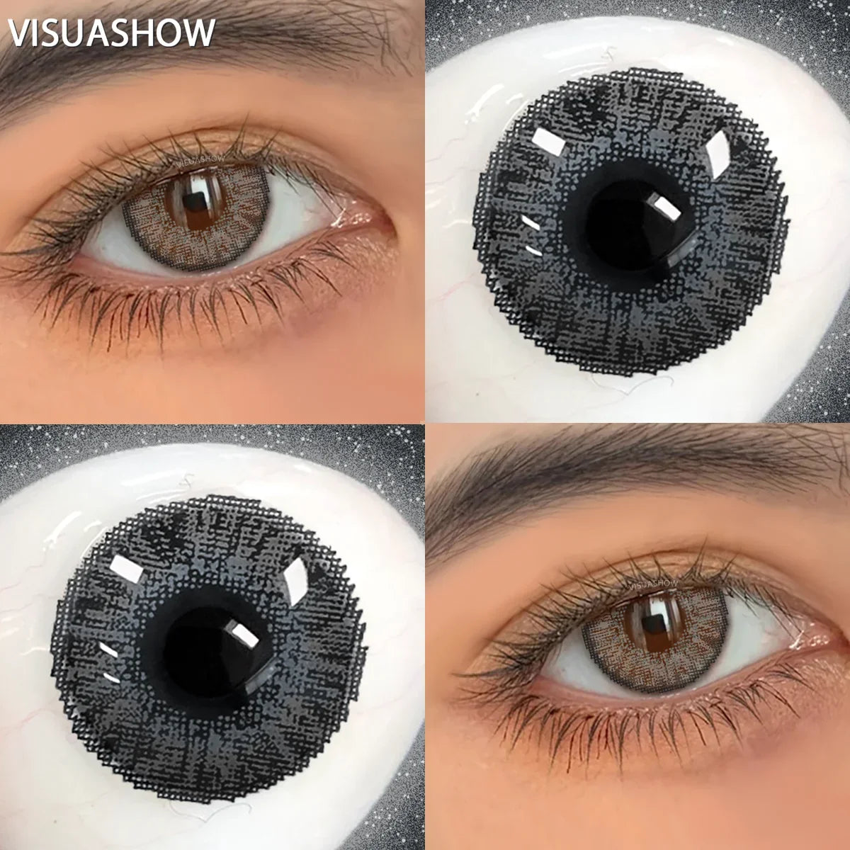14.2mm Half Yearly Small Pupil Natural Tone Soft Colored Contact Lenses All Day Hydrating Cosmetic Lens For Daily Wear