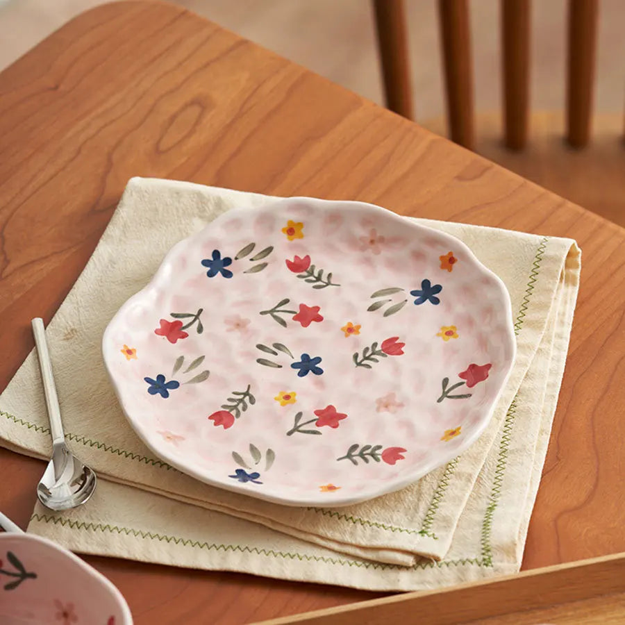 Handmade Irregular Ceramic Dessert Plate