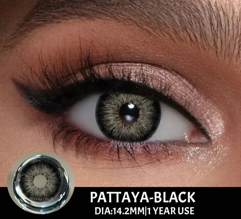 2pcs/pair New Colored Contact Lenses Fashion Green Eyes Lenses Natural Brown Eye Lenses Gray Contact Lens