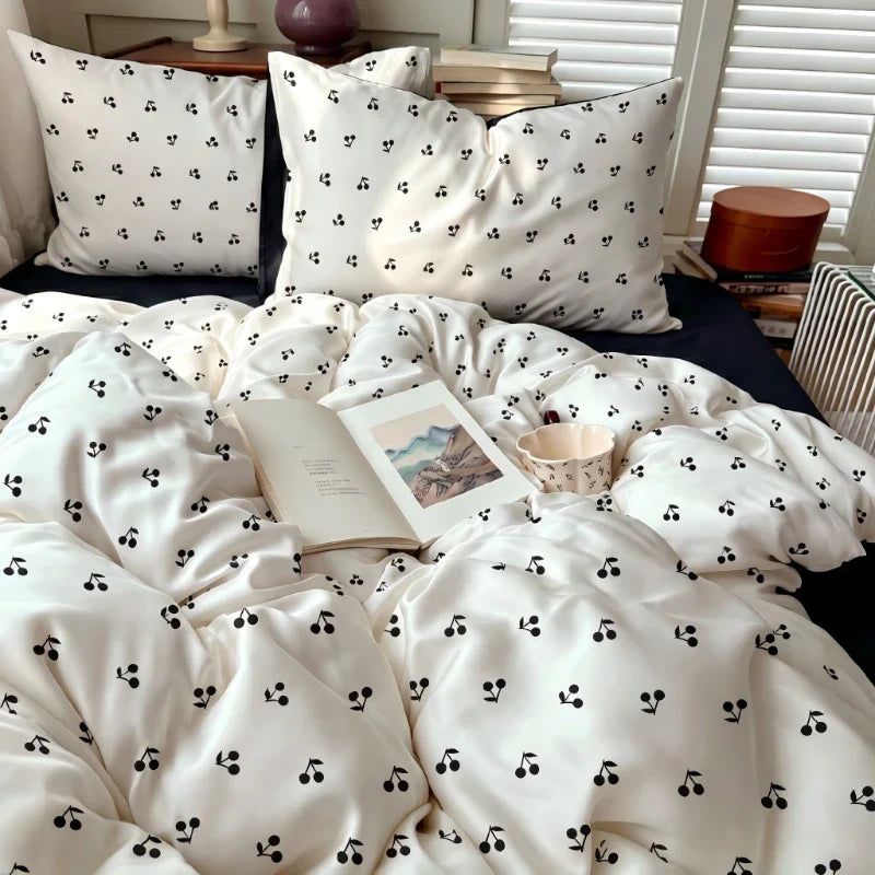 3/4Pcs Digital Printing Cartoon Bedding Set Single Queen King Size Duvet Cover Set Bed Sheet Pillowcases