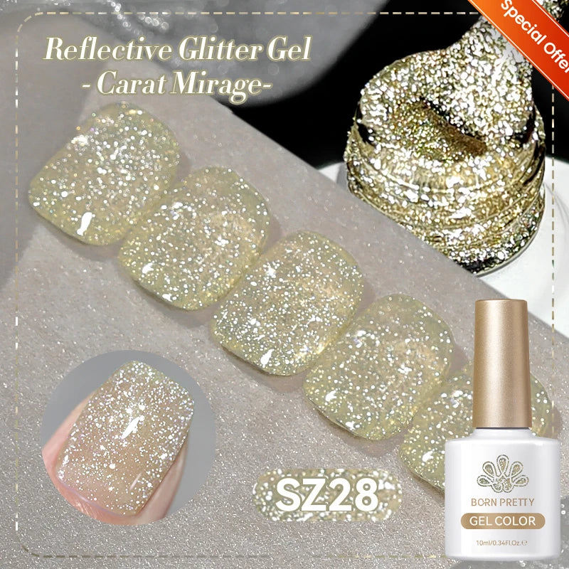 Pink Light Flow Cat Magnetic Gel Nail Polish 10ml Holographics Shining Line Magnetic Long Lasting DIY Salon Varinsh