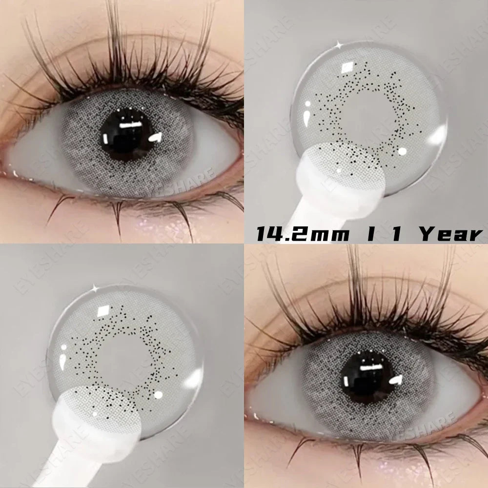 2pcs Natural Color Contact Lenses for Eyes Gray Lenses Colorcont Korean Lenses Yearly Beauty Brown Eye Contacts Lens