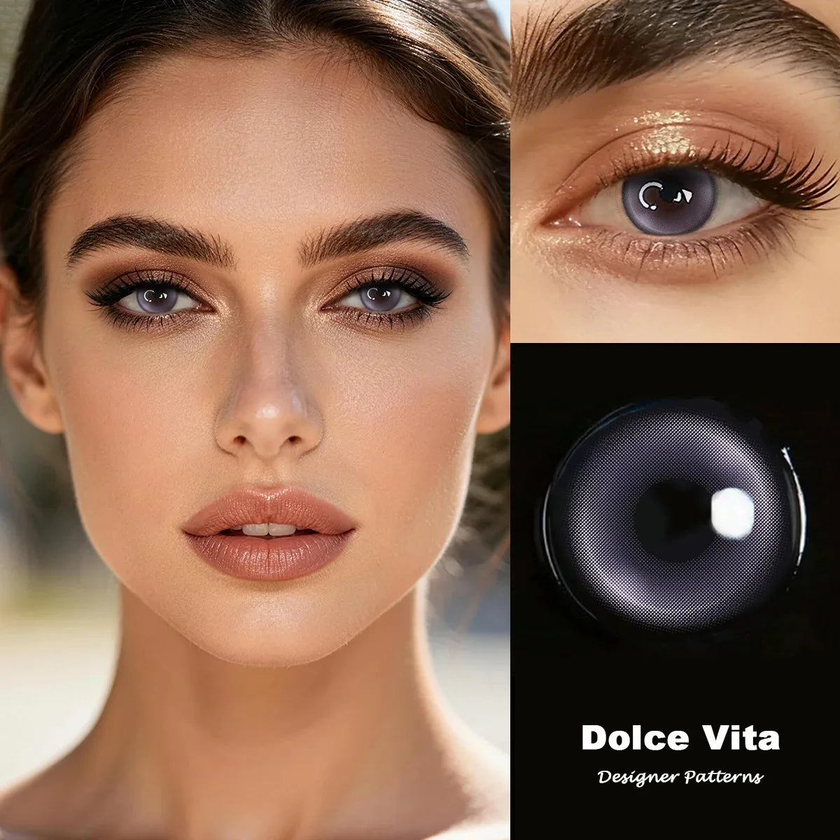 Eyes Color Contacts Colored Contact Lenses Lens Small Pupil Enlarge Beauty Violet 14.2mm 2Pcs 6 Months Half Year Use