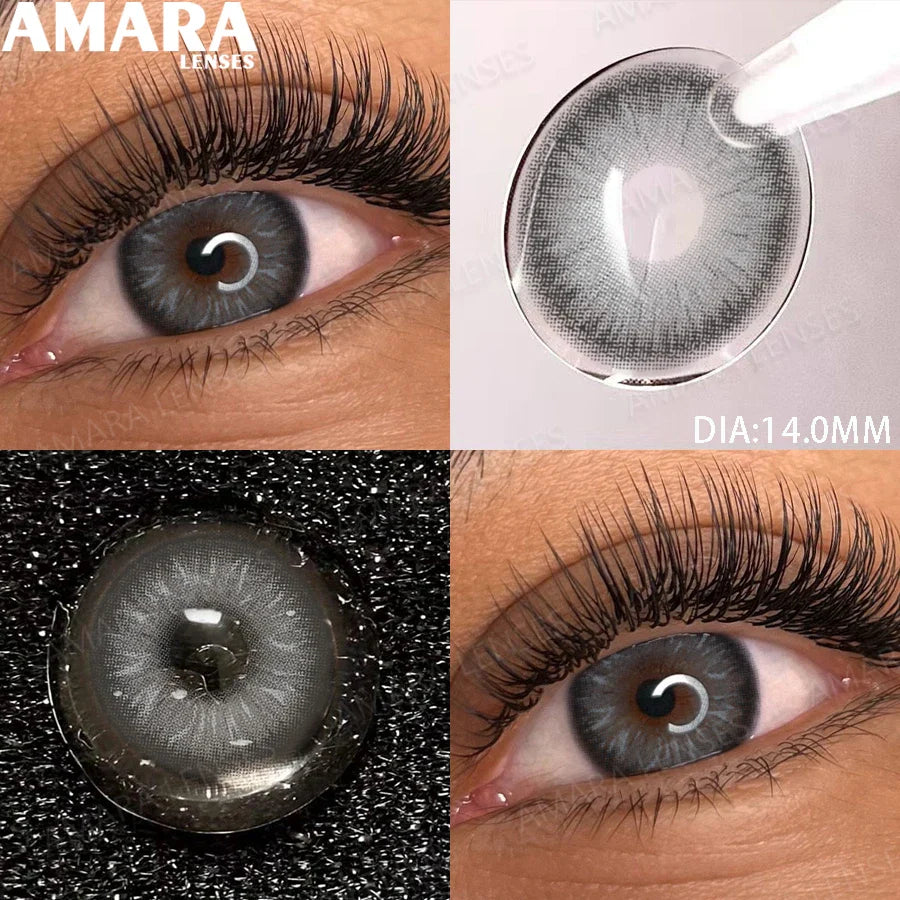 1 Pair soft Lenses Colored Contact Beauty Colored Pupils Green Contact Lenses Natural Look Lenses Women Brown Pupils