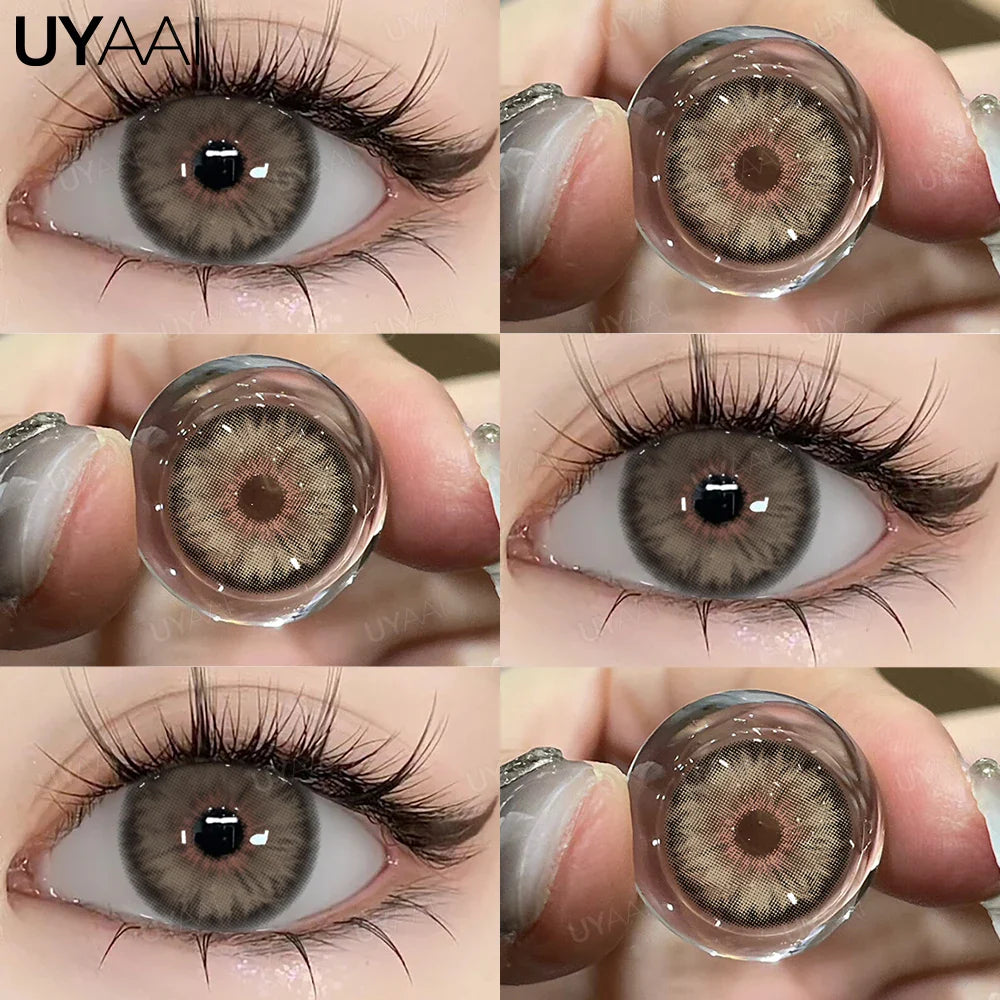 Color Contact Lenses Lenses Brown Pupils Color Contact Lenses for Eyes Green Lens 1 Pair/2pcs Pupils Cosmetic Lens