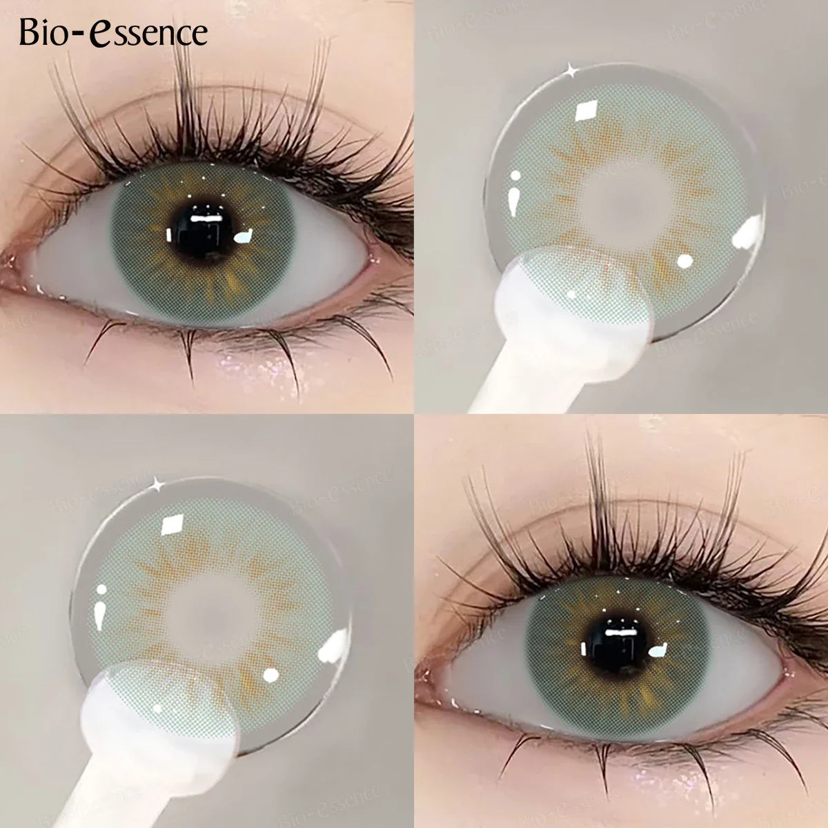 1 Pair Color Contact Lenses Fashion Beauty Lenses for New User Makeup Green Contact High Quality Natural Lenses Year