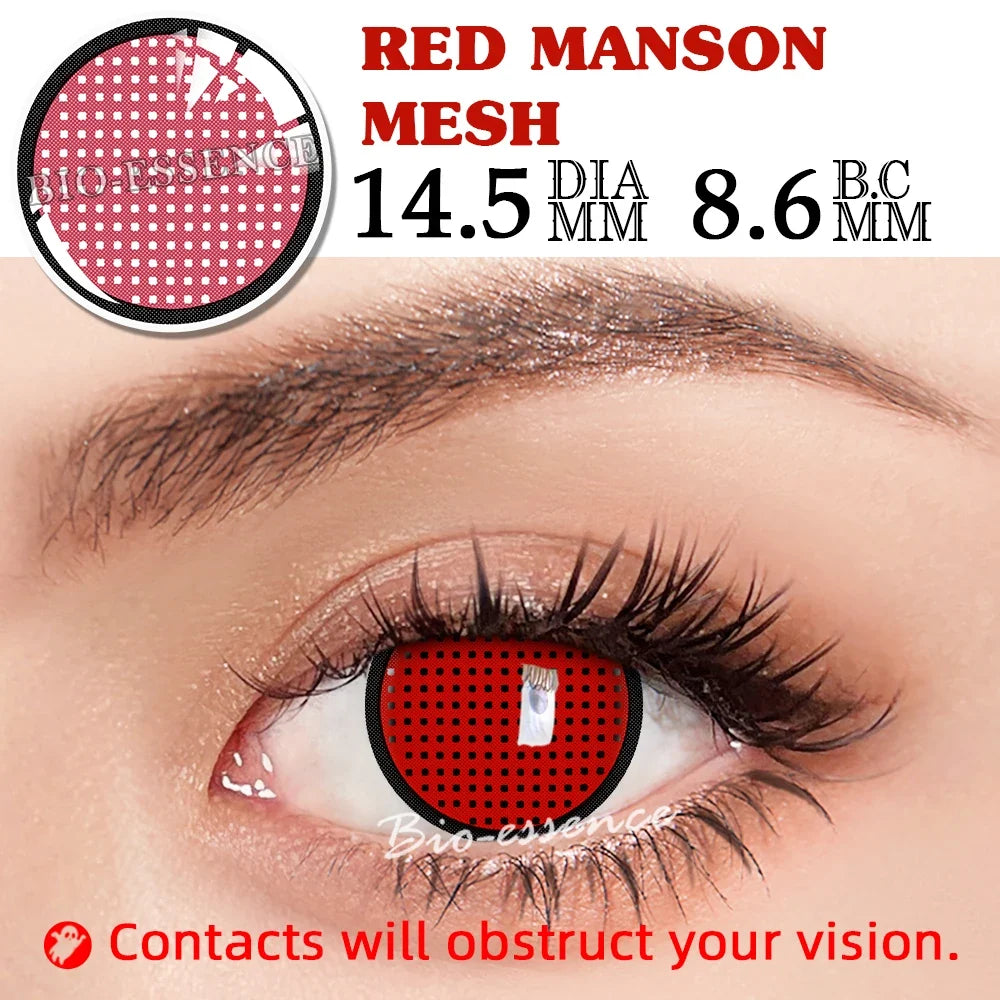 1 Pair Sharingan Contact Lenses for Eyes Cosplay Lenses Anime Lense Uchiha Sasuke Kakashi Lenses Anime Accessories