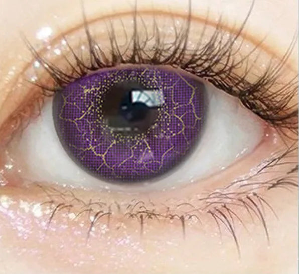 Eye Eyes Color Contacts Colored Contact Lenses Lens Small Pupils Myopia Cosplay Anime Cute 2Pcs 12 Months 1 Year Use