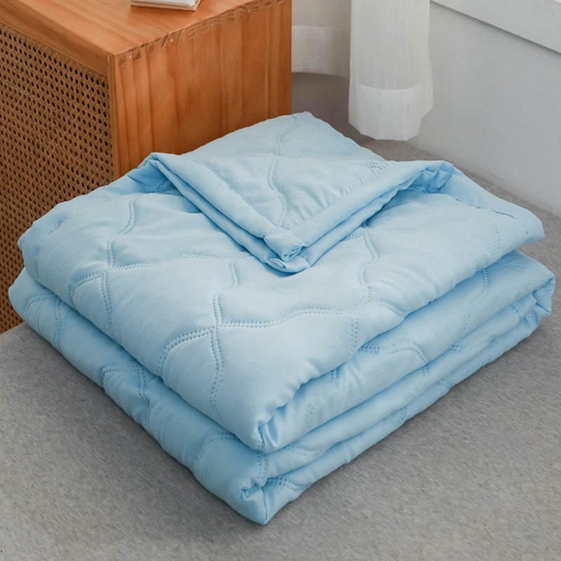 Daisy Print Spring Summer Quilt Queen Mechanical Wash Comfortable Comforter Single Double Blanket Quilts for Children Adults