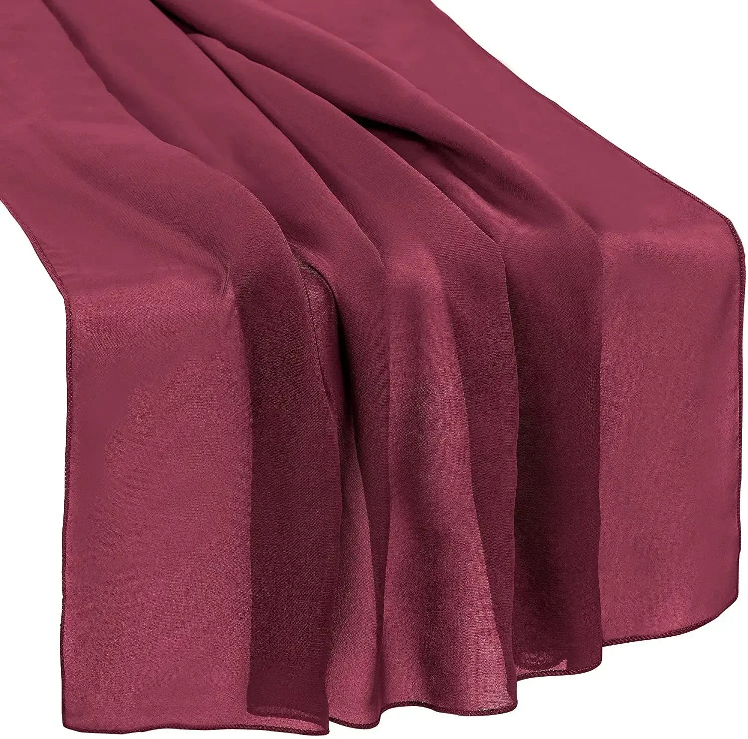 Beautiful Soft Chiffon Table Runner Tablecloth Wedding Bridal Party Home Decor Chair Sash Party Decoration Banquet Supplies 1pc