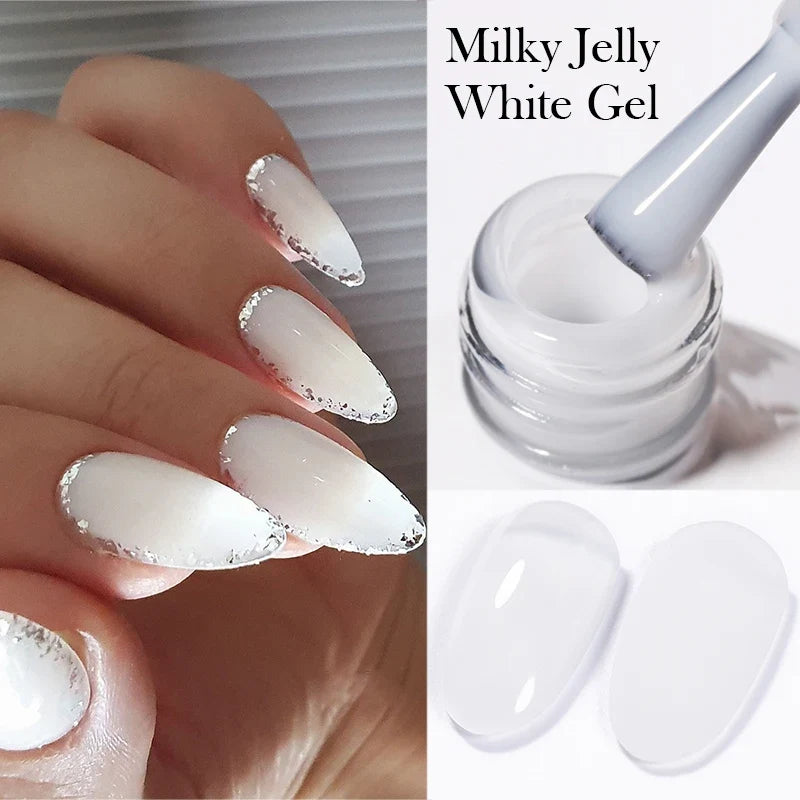 10ml Only Green Glass Bead Cat Magnetic Gel Nail Polish Guava Soda Grape Iced Crystal Salon Soak Off Gel Manicure