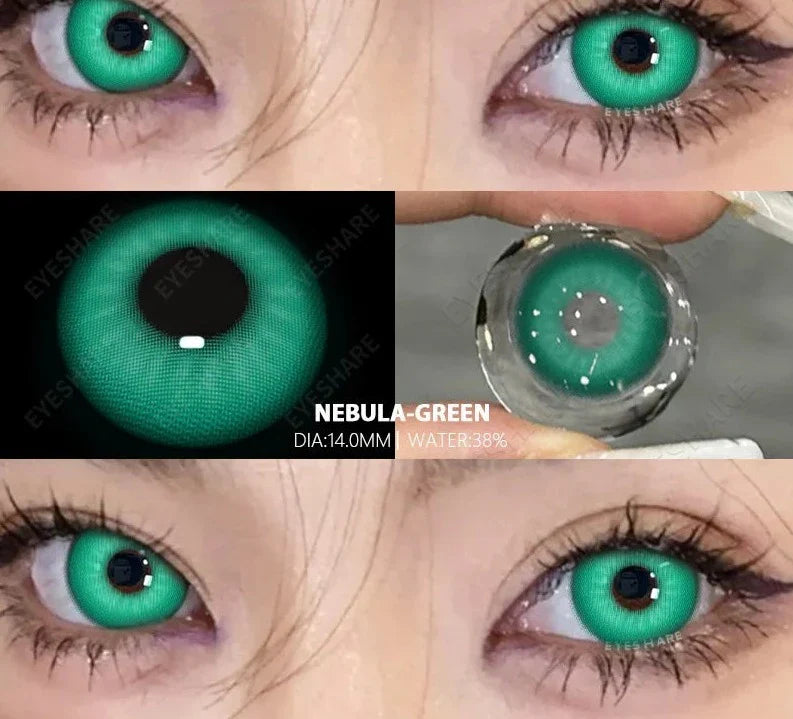1pair/2pcs Colored Contact Lenses for Eyes Natural Green Lenses Blue Contact Lens Gray Contacts High Quality Lenses