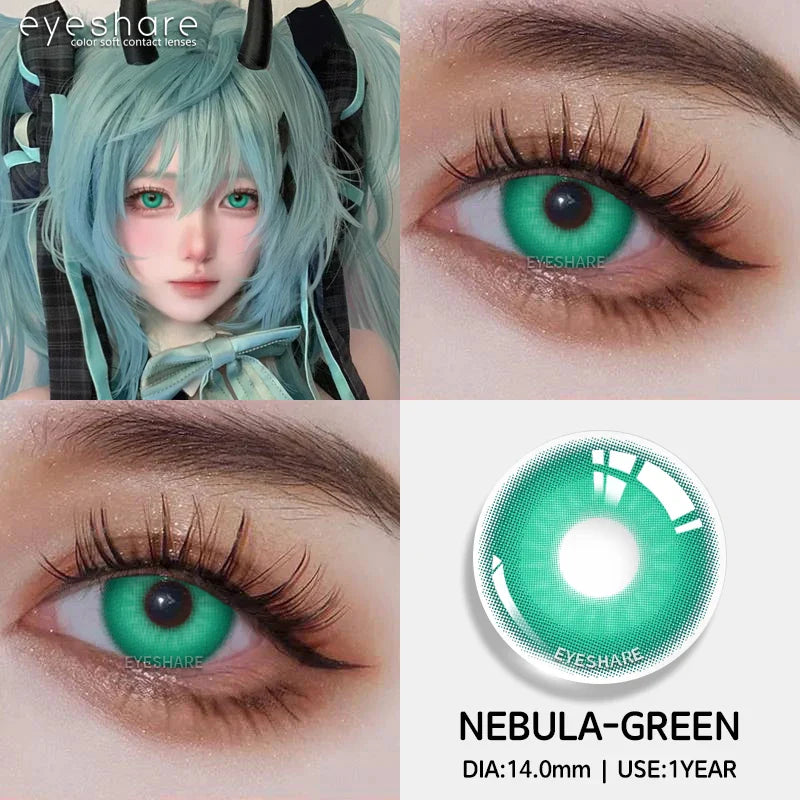 1pair/2pcs Colored Contact Lenses for Eyes Pink Contacts Purple Lenses Cosplay Contact Lenses Yearly Fashion Eye Lenses
